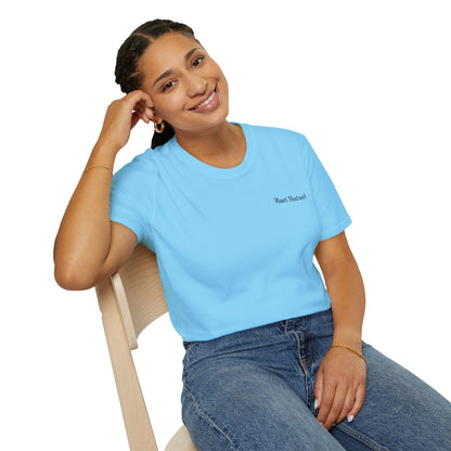 Unisex Softstyle T-Shirt I Love Native Plants, Asters (Back)