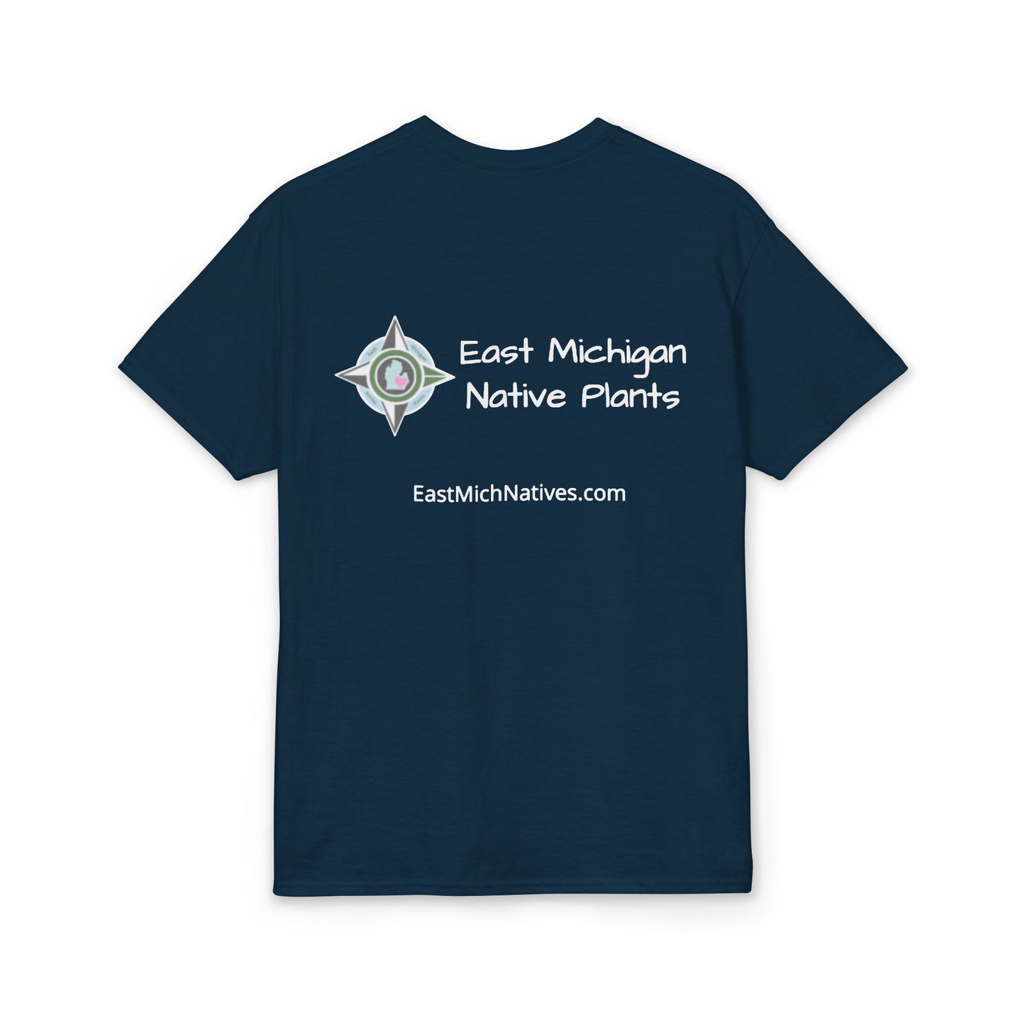 EastMichNatives DryBlend T-Shirt — EMNP Logo Tee for Native Gardeners & Plant Enthusiasts