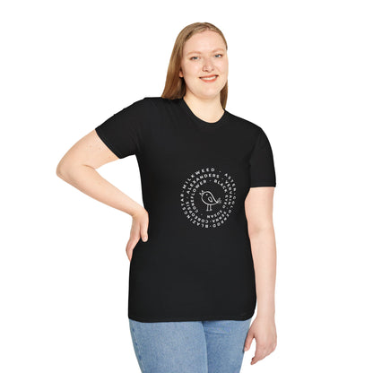 T-Shirt Unisex Softstyle, Native Plants & Birds