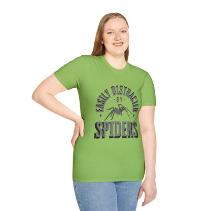 EastMichNatives T-Shirt, Distracted by Spiders