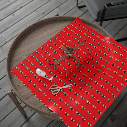 Wrapping Paper, Native Bee - Red