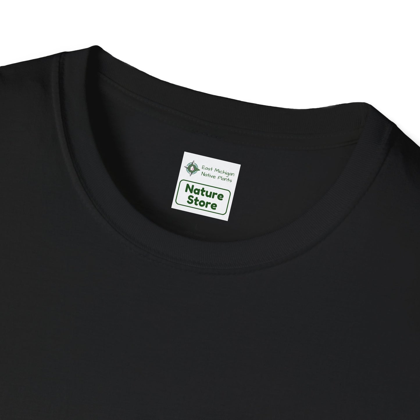 T-Shirt Unisex Softstyle, Native Plants & Butterflies w/EMNP logo