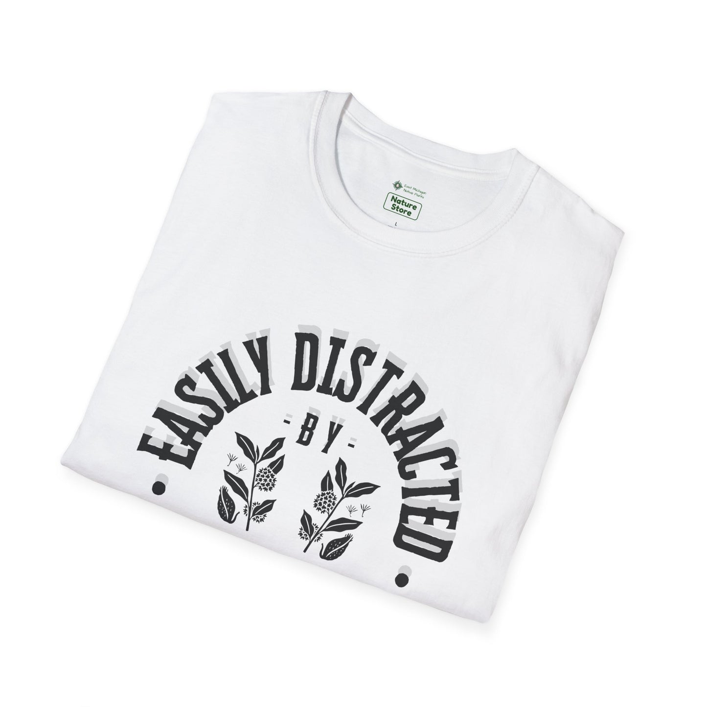 Easily Distracted by Milkweed Soft-Style Tee