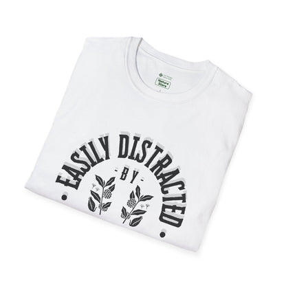 Easily Distracted by Milkweed Soft-Style Tee