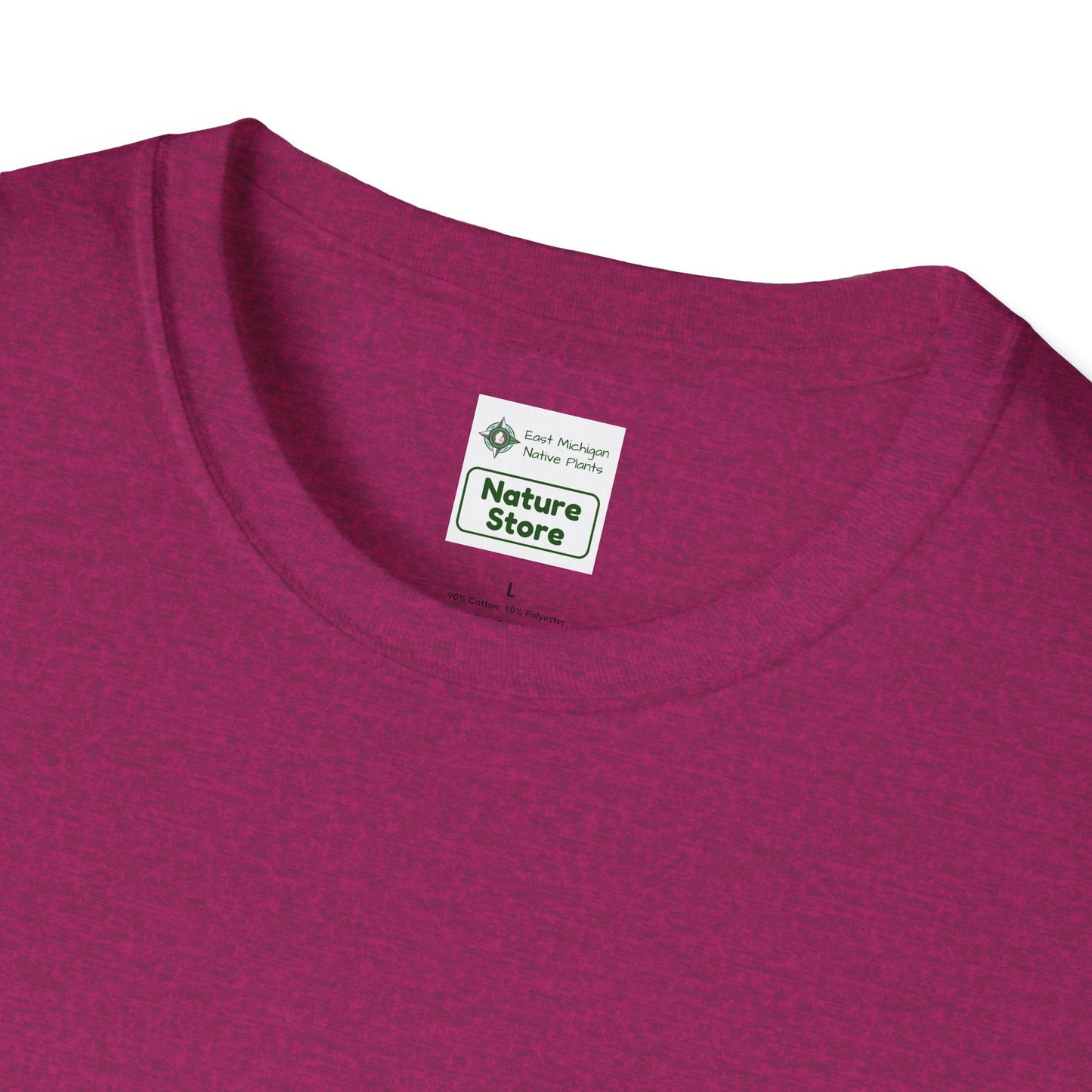 T-Shirt Unisex Softstyle, Native Plants & Butterflies w/EMNP logo