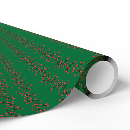 Wrapping Paper, Winterberry - Green