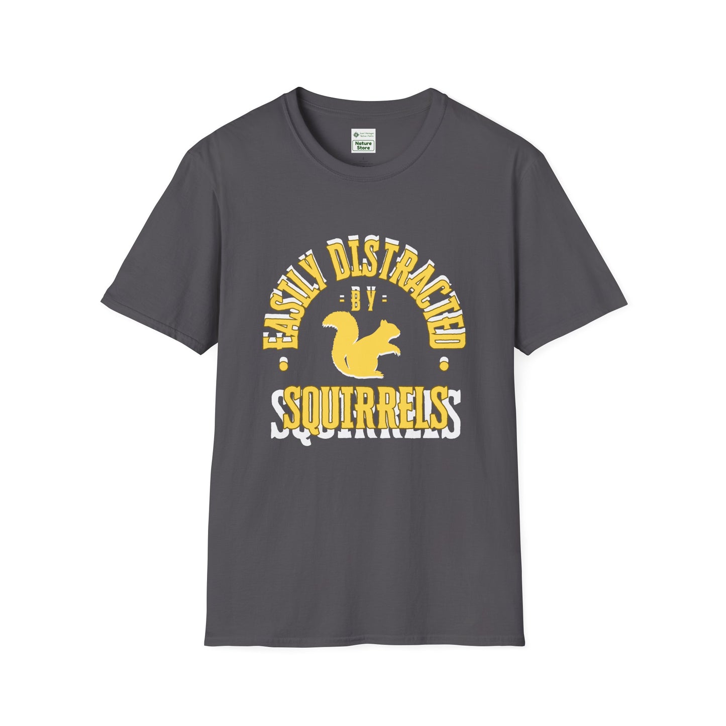 Unisex Softstyle T-Shirt, Distracted by Squirrels