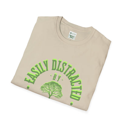 T-Shirt Unisex Softstyle, Distracted by Trees