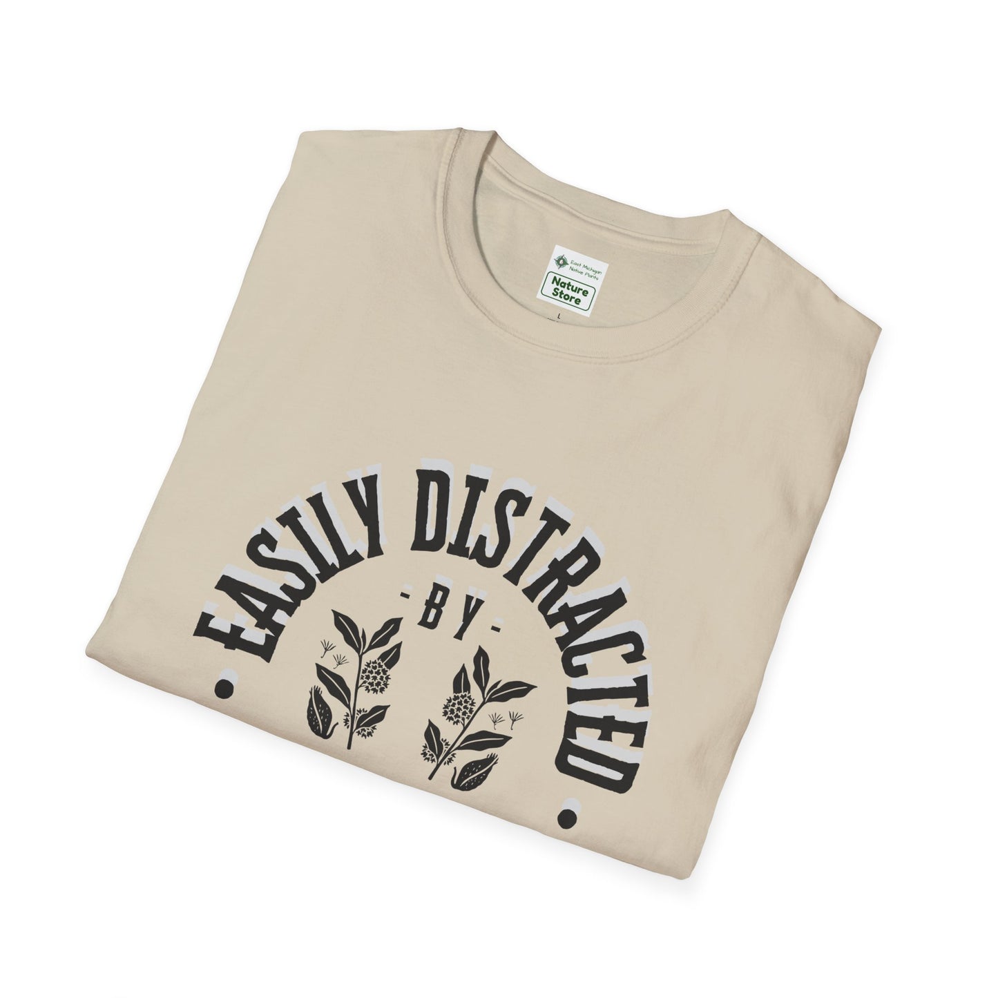 Easily Distracted by Milkweed Soft-Style Tee