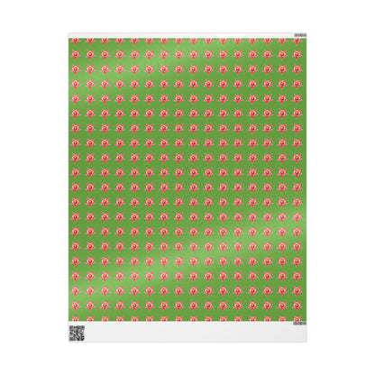 Wrapping Paper, Wild Columbine - Green