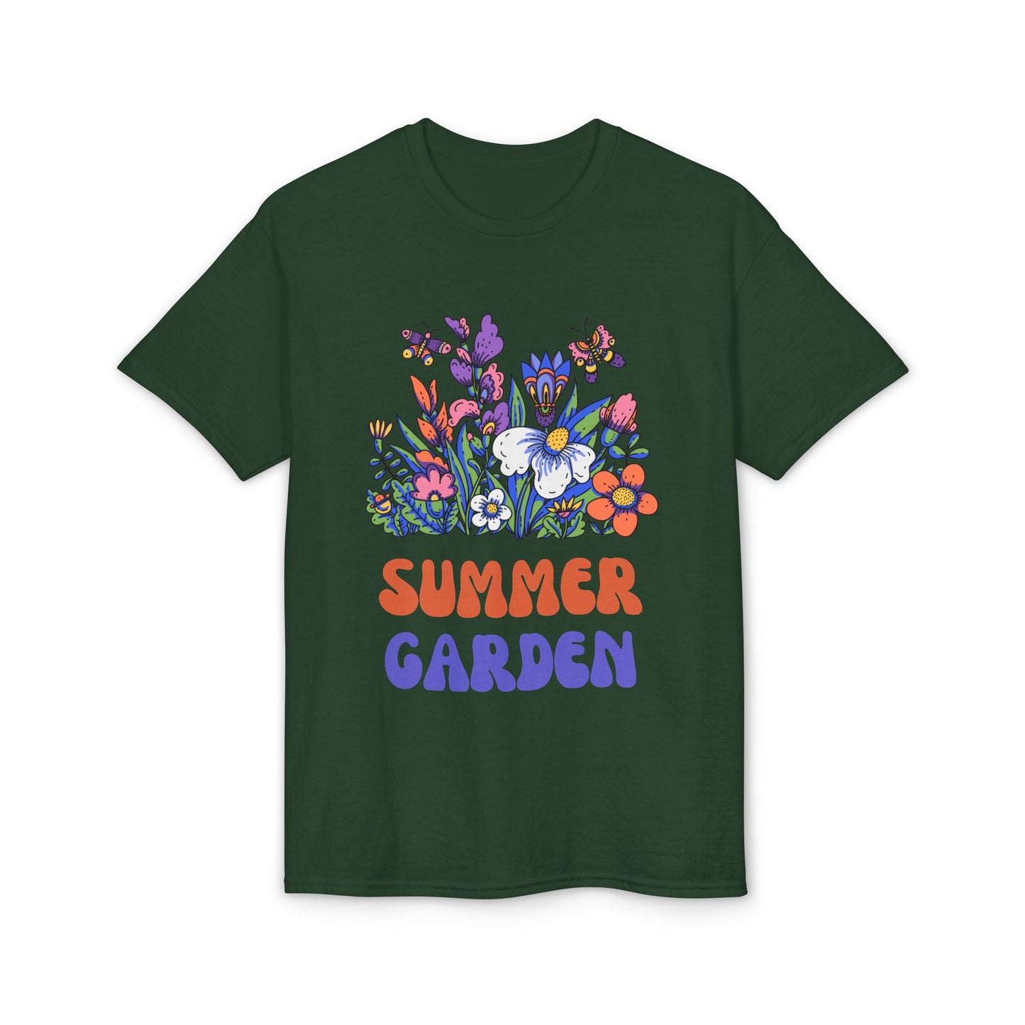 Dry Blend Moisture Wicking Tee Summer Garden w/EMNP Logo on back