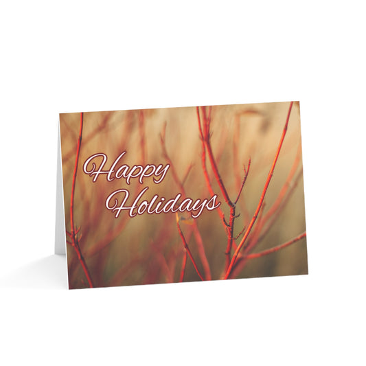 Holiday Cards, Red Twig Dogwood (1, 10, 30, and 50pcs)