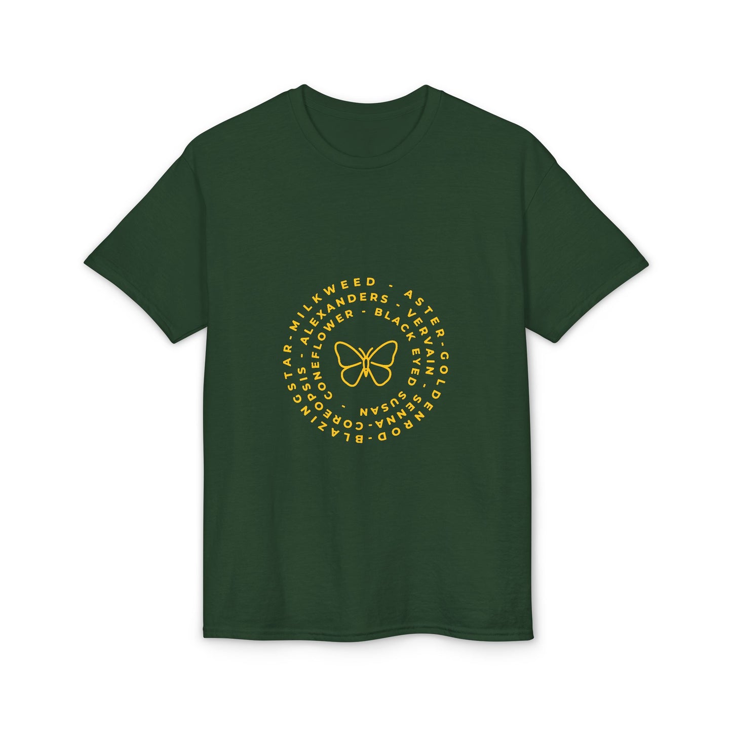 Dry Blend Moisture Wicking Tee Native Plants & Butterfly w/EMNP Logo