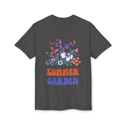 Dry Blend Moisture Wicking Tee Summer Garden w/EMNP Logo on back