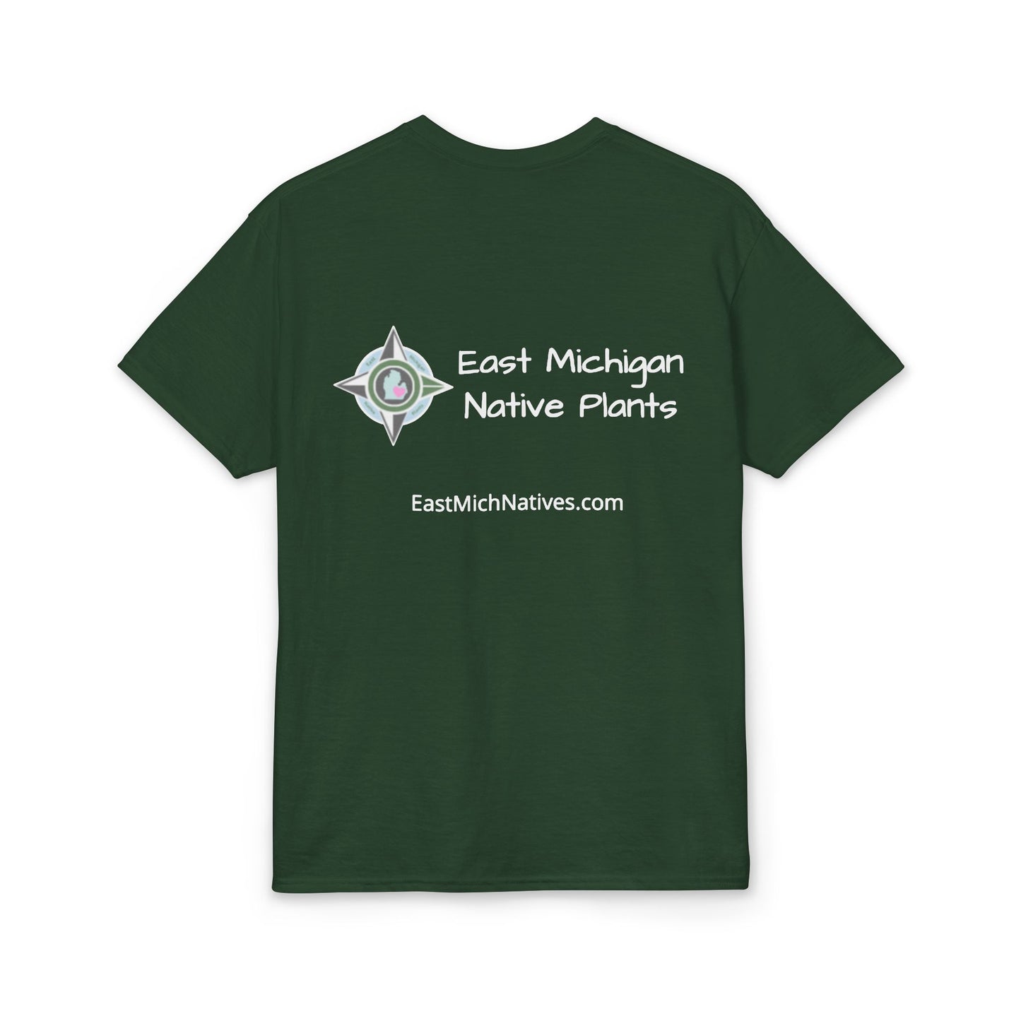 Dry Blend Moisture Wicking Tee Summer Garden w/EMNP Logo on back