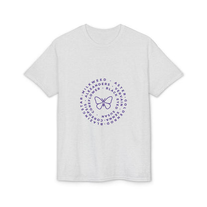 Dry Blend Moisture Wicking Tee Native Plants & Butterfly w/EMNP Logo