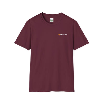 Unisex Softstyle T-Shirt, Native Nut! (Back)