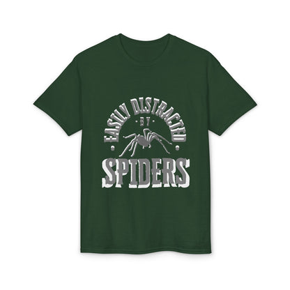 Dry Blend Moisture Wicking Tee "Distracted By Spiders" plus EMNP Logo