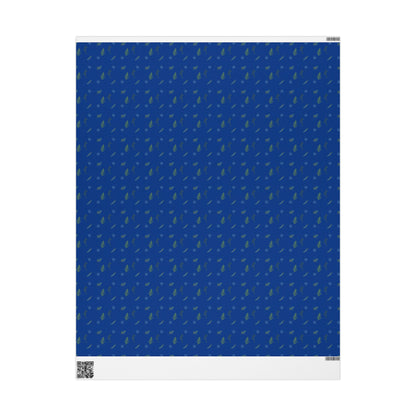 Wrapping Paper, Juniper Berry - Dk Blue