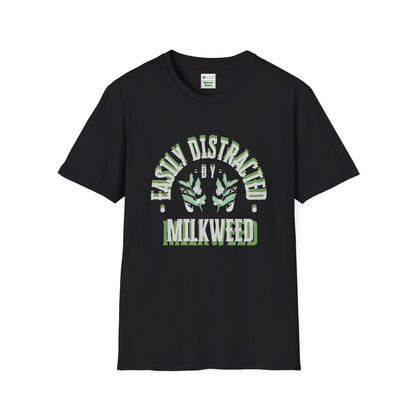 Easily Distracted by Milkweed Soft-Style Tee