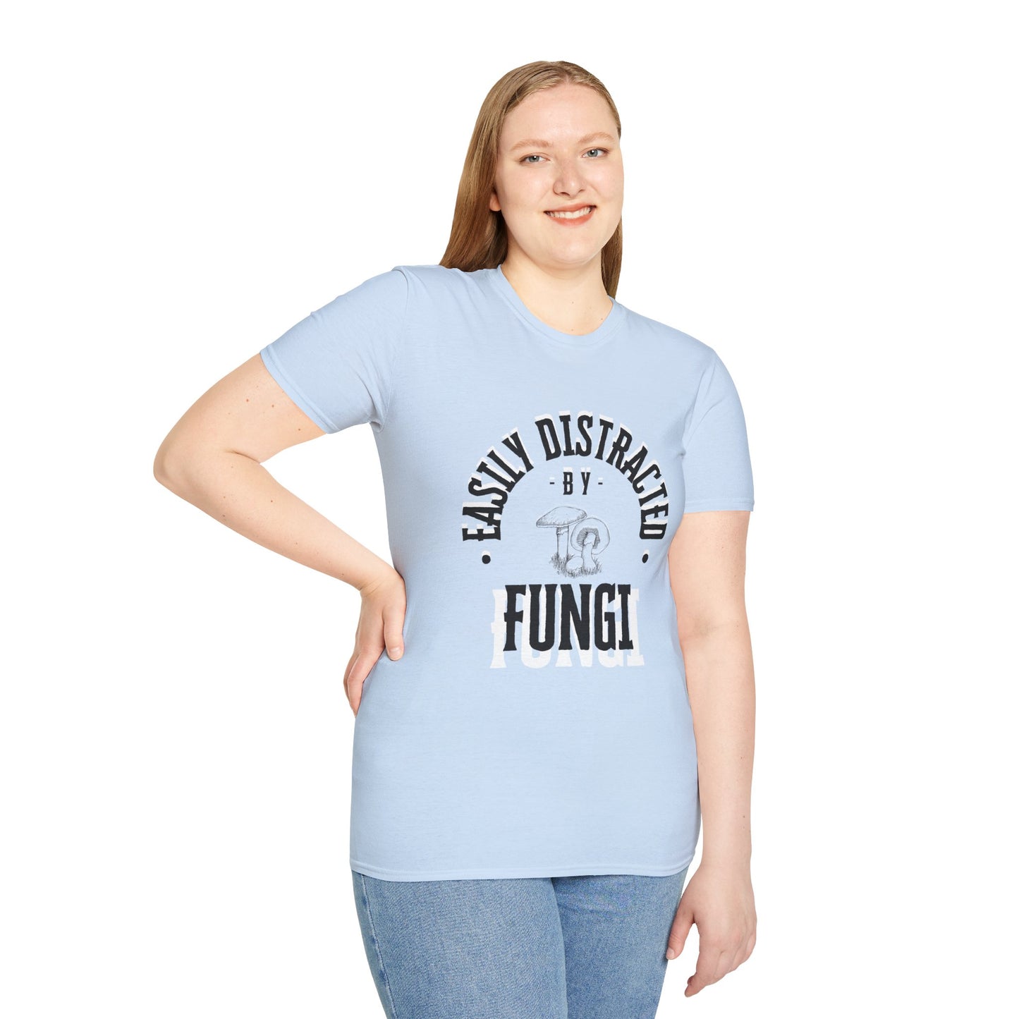 Unisex Softstyle T-Shirt, Distracted by Fungi