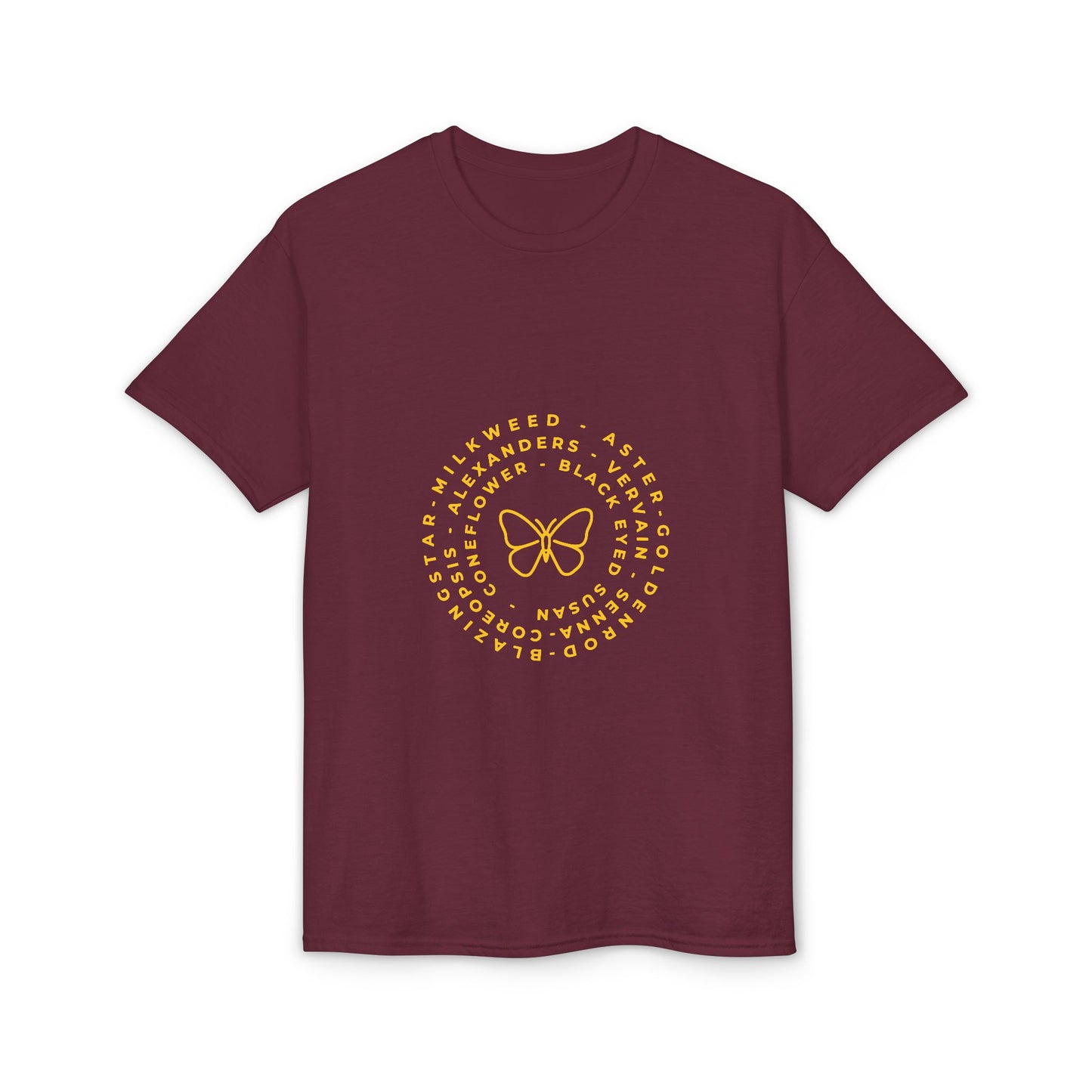 Dry Blend Moisture Wicking Tee Native Plants & Butterfly w/EMNP Logo