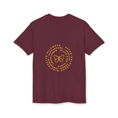 Dry Blend Moisture Wicking Tee Native Plants & Butterfly w/EMNP Logo