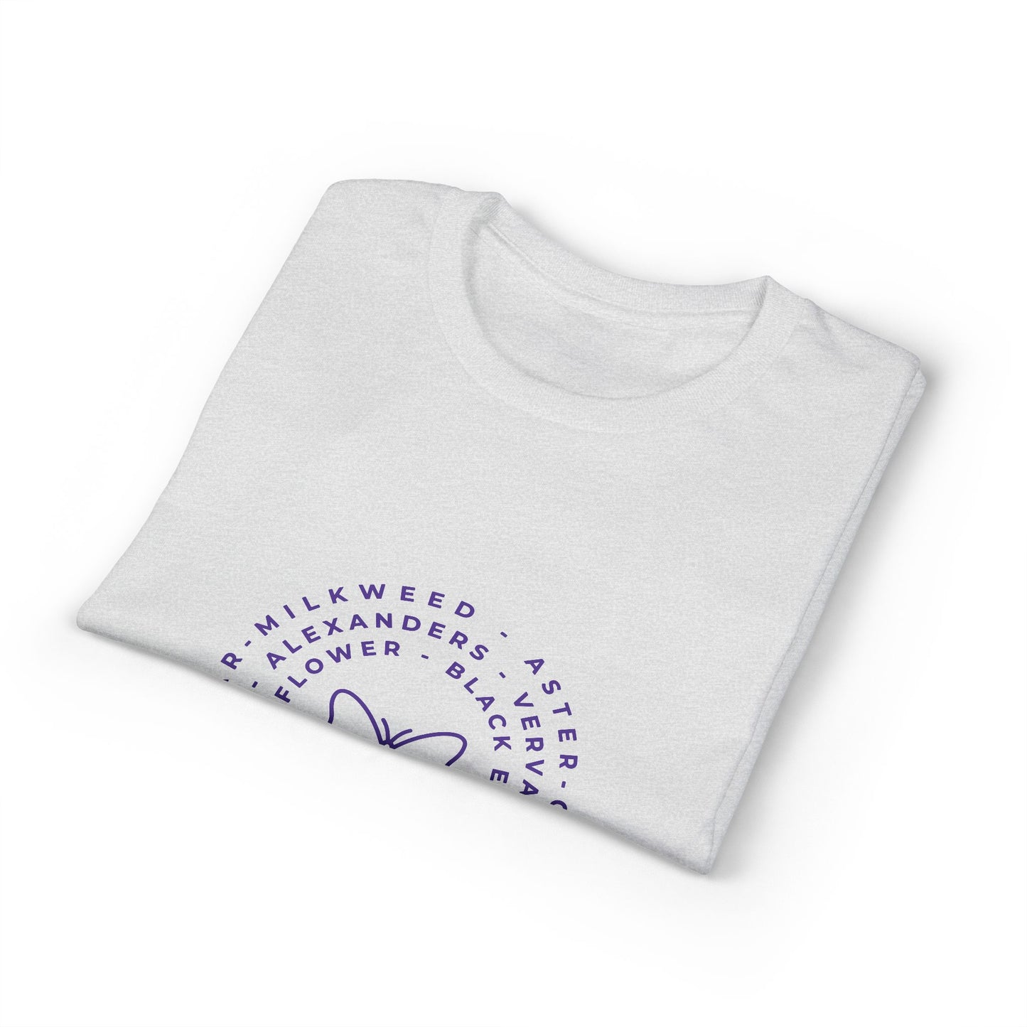 Dry Blend Moisture Wicking Tee Native Plants & Butterfly w/EMNP Logo