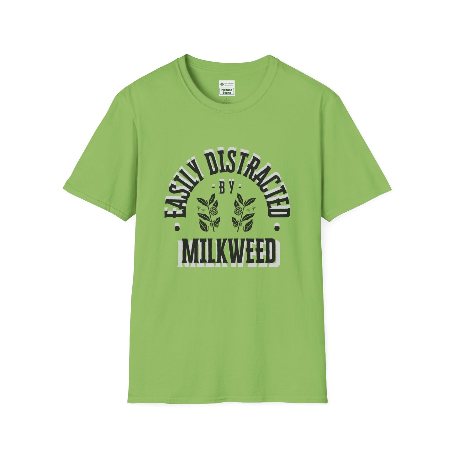 Easily Distracted by Milkweed Soft-Style Tee
