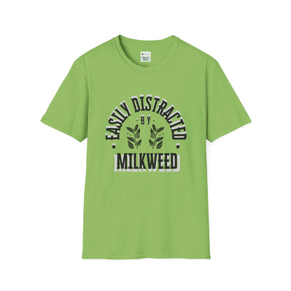 Easily Distracted by Milkweed Soft-Style Tee