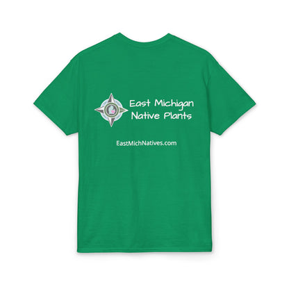 Dry Blend Moisture Wicking Tee Native Plants & Butterfly w/EMNP Logo