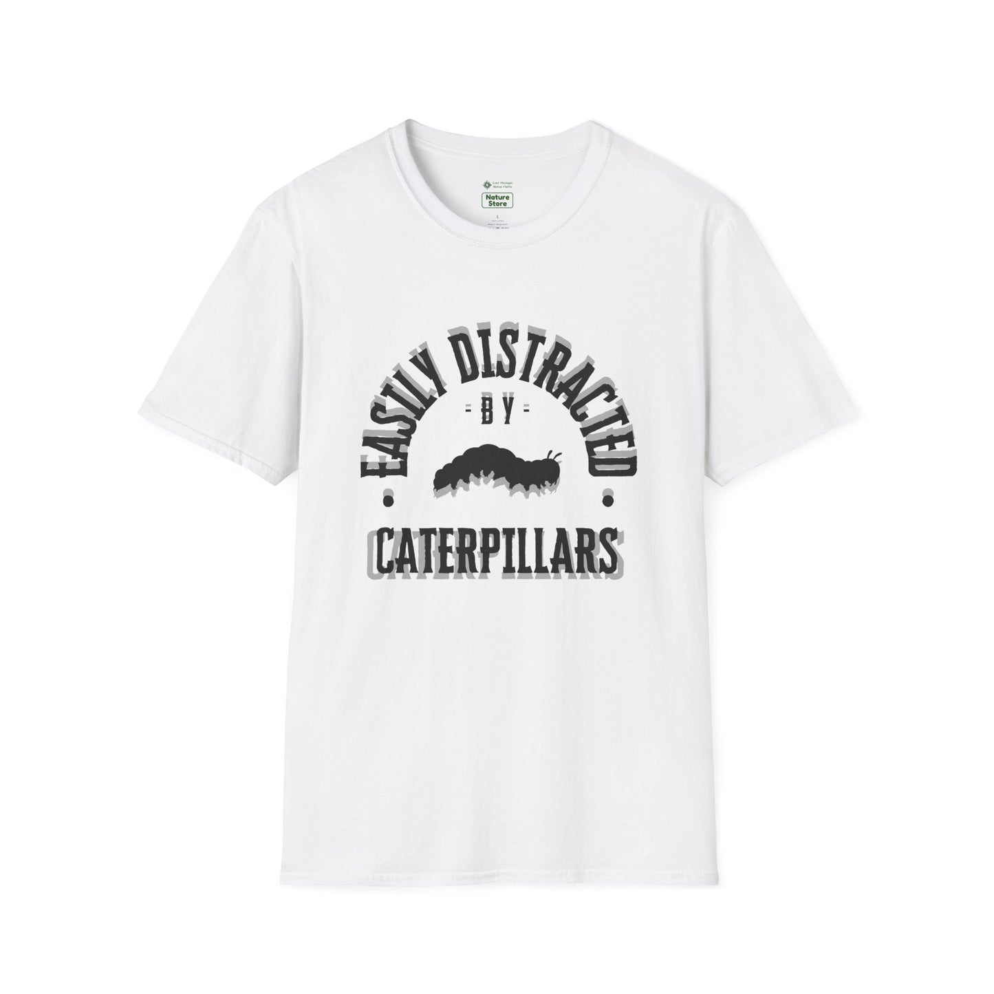T-Shirt Unisex Softstyle, Distracted by Caterpillars