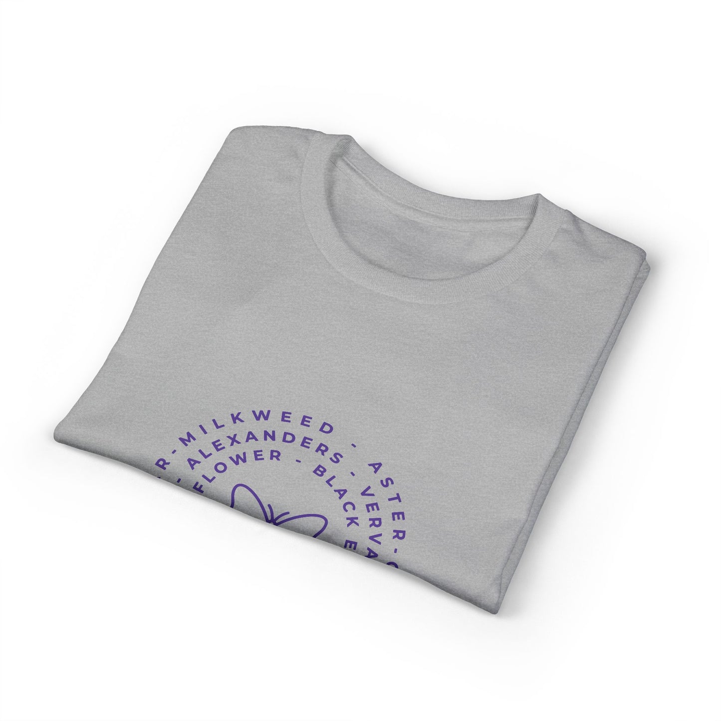 Dry Blend Moisture Wicking Tee Native Plants & Butterfly w/EMNP Logo