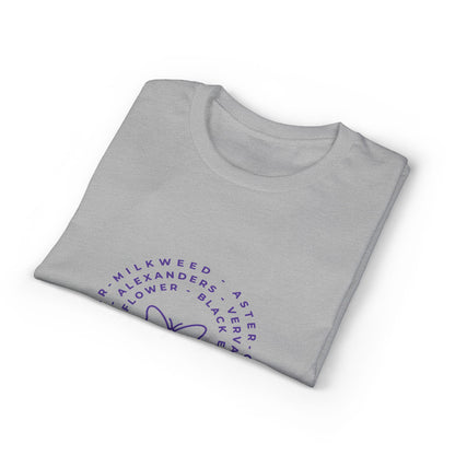 Dry Blend Moisture Wicking Tee Native Plants & Butterfly w/EMNP Logo