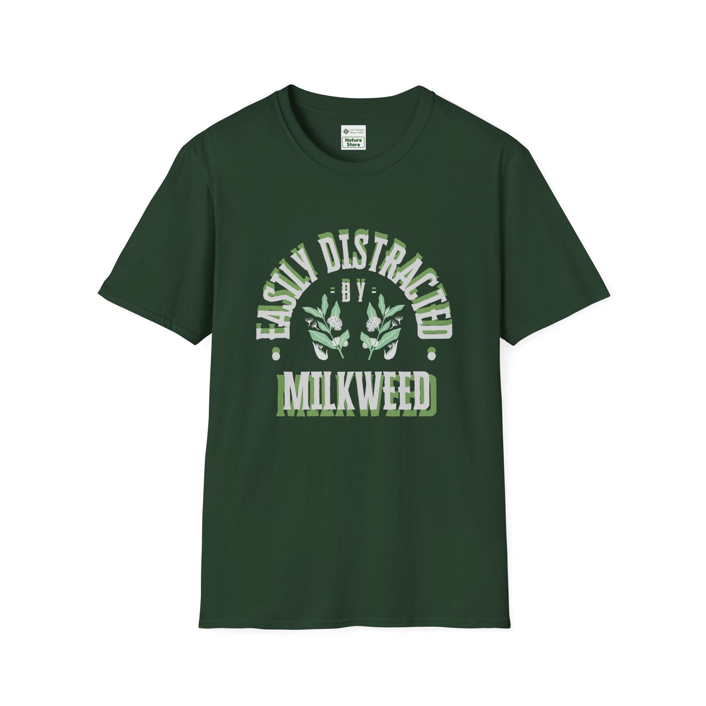 Easily Distracted by Milkweed Soft-Style Tee