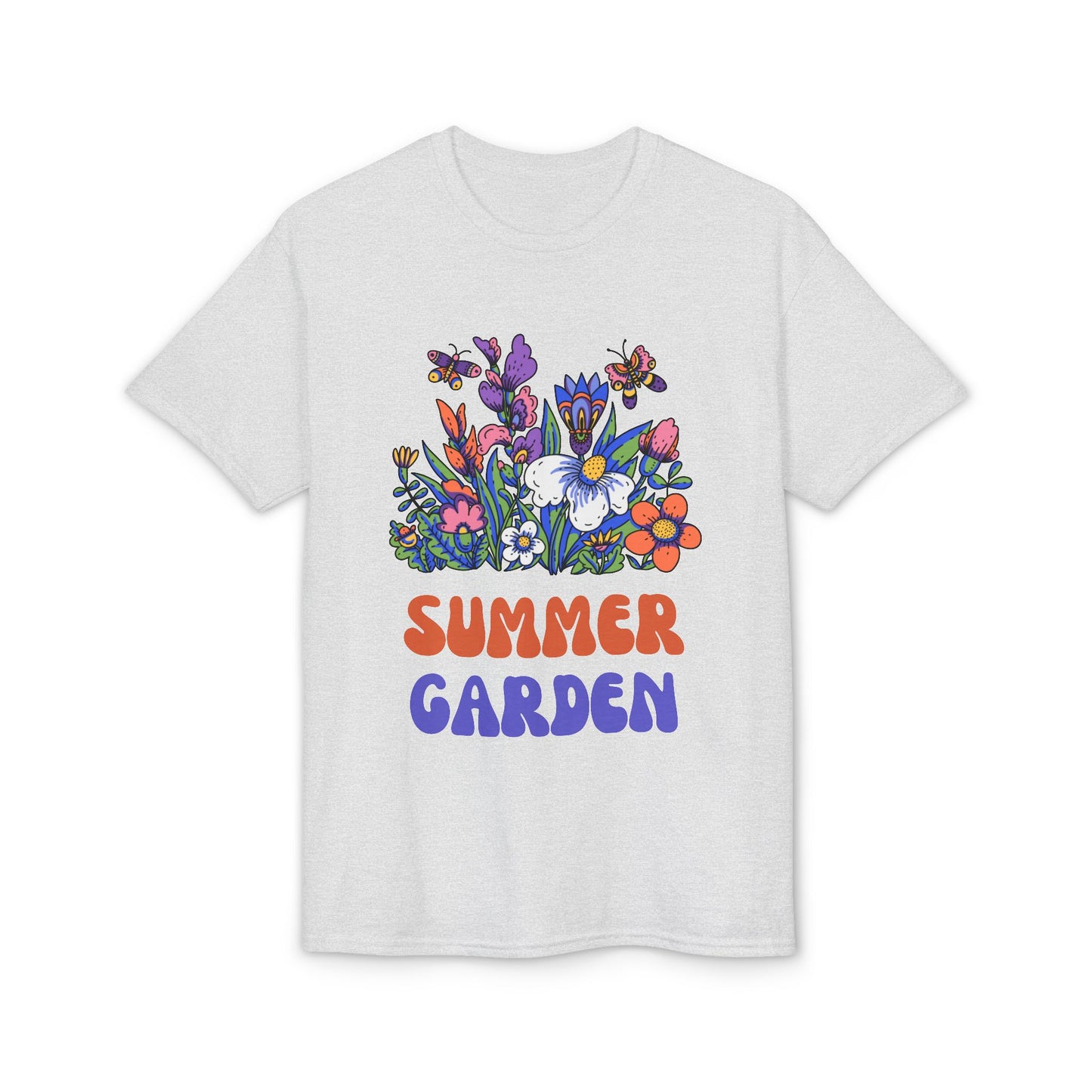 Dry Blend Moisture Wicking Tee Summer Garden w/EMNP Logo on back