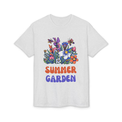 Dry Blend Moisture Wicking Tee Summer Garden w/EMNP Logo on back