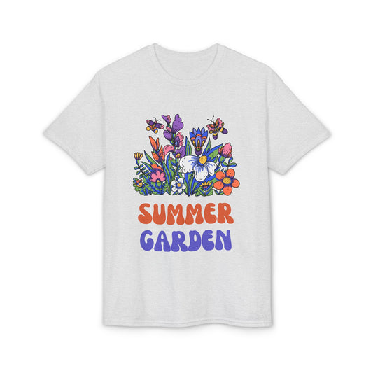 Dry Blend Moisture Wicking Tee Summer Garden w/EMNP Logo on back