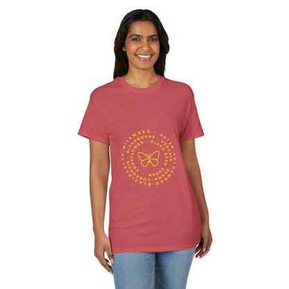 Dry Blend Moisture Wicking Tee Native Plants & Butterfly w/EMNP Logo
