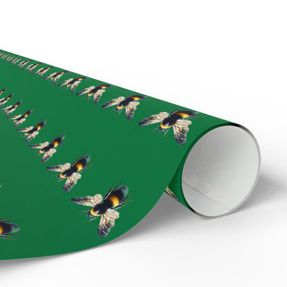 Wrapping Paper, Native Bee - Green