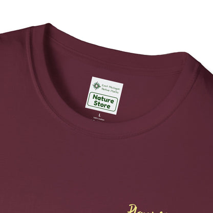 Unisex Softstyle T-Shirt I Love Native Plants, Asters (Back)