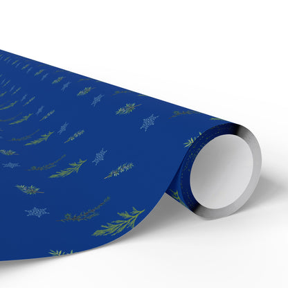 Wrapping Paper, Juniper Berry - Dk Blue
