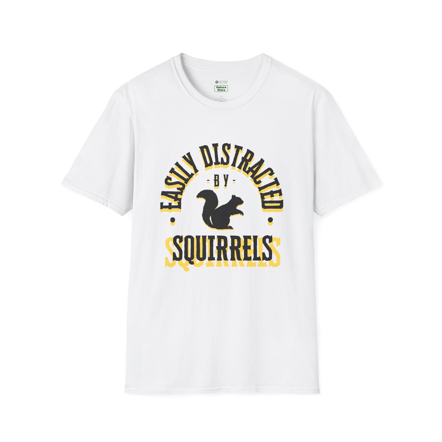 Unisex Softstyle T-Shirt, Distracted by Squirrels