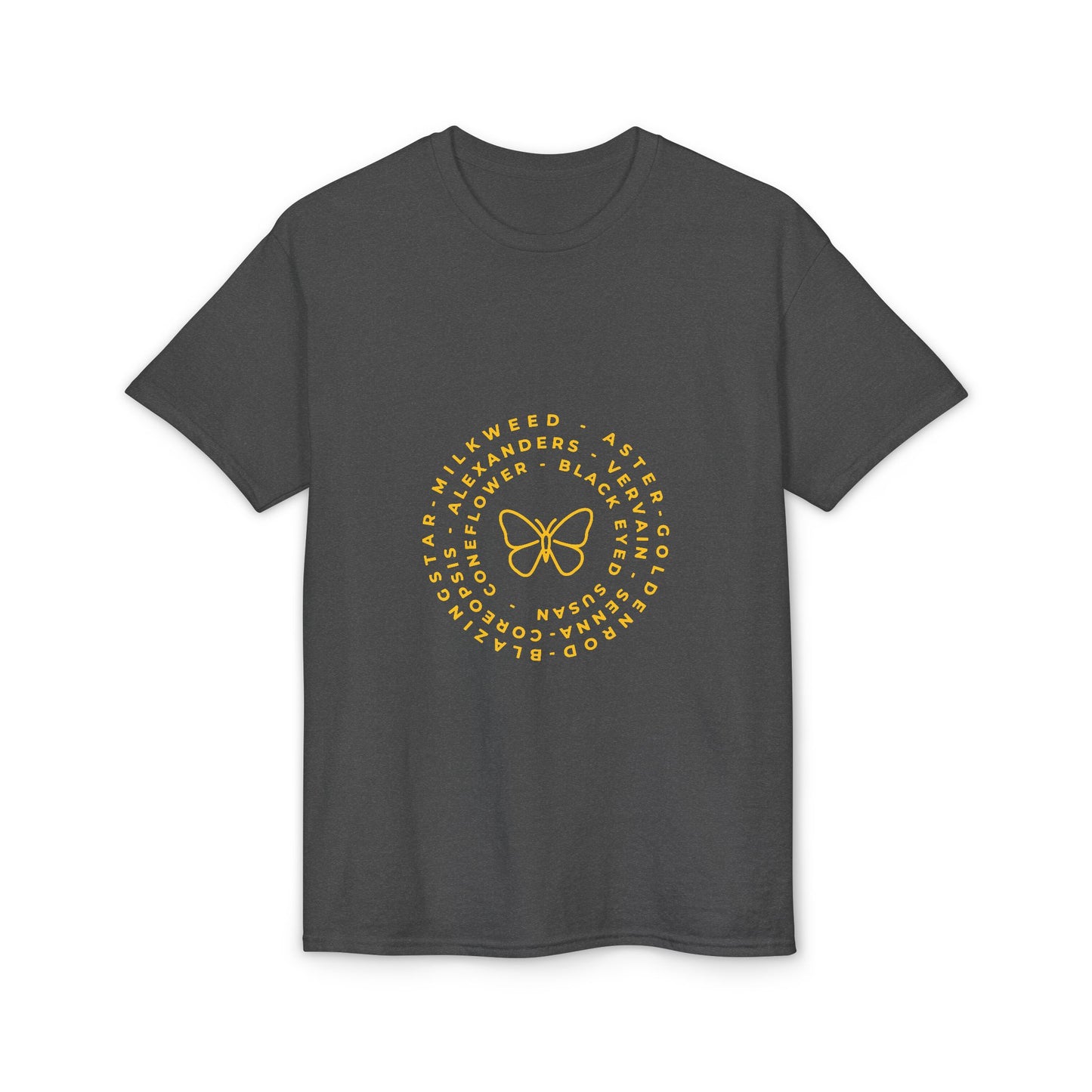 Dry Blend Moisture Wicking Tee Native Plants & Butterfly w/EMNP Logo