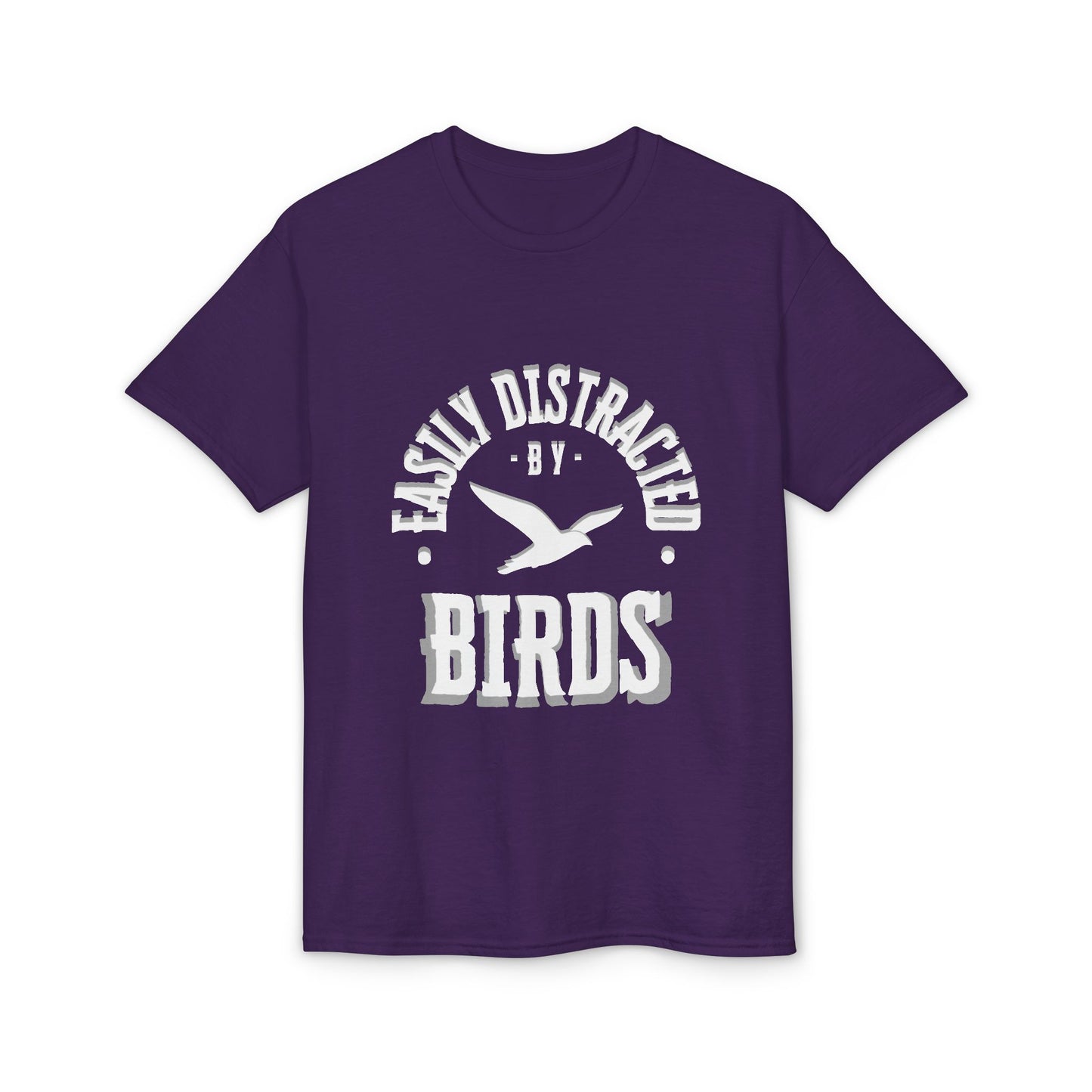 Dry Blend Moisture Wicking Tee "Distracted By Birds" plus EMNP Logo