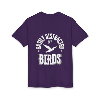 Dry Blend Moisture Wicking Tee "Distracted By Birds" plus EMNP Logo