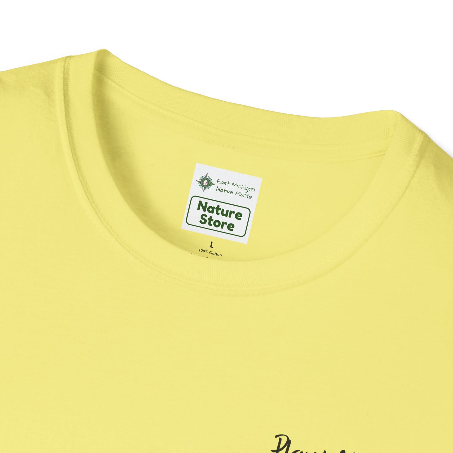 Unisex Softstyle T-Shirt I Love Native Plants, Asters (Back)