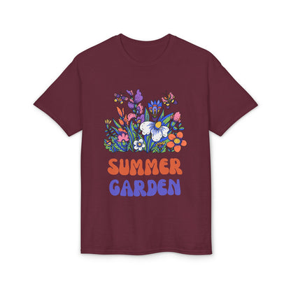 Dry Blend Moisture Wicking Tee Summer Garden w/EMNP Logo on back