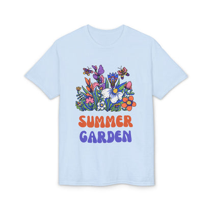 Dry Blend Moisture Wicking Tee Summer Garden w/EMNP Logo on back