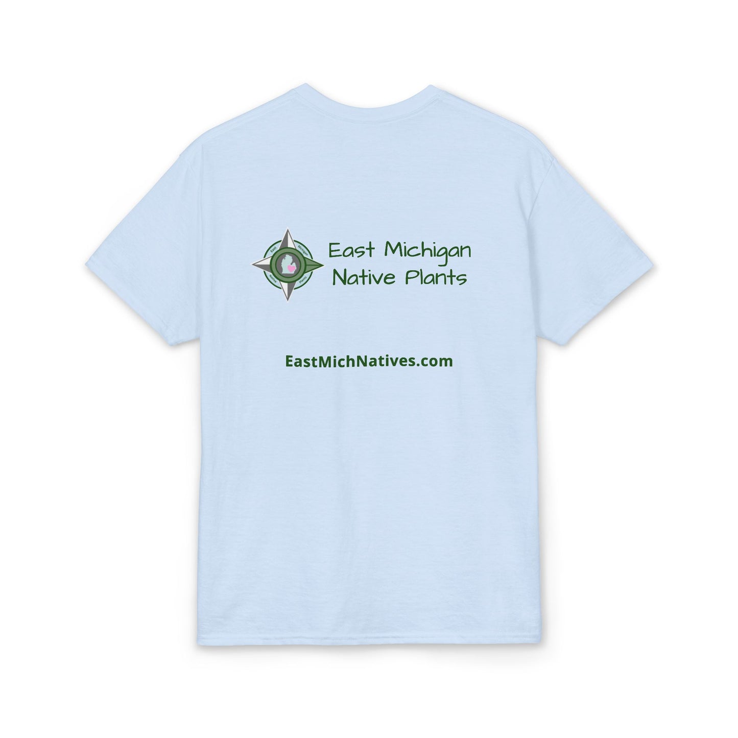 Dry Blend Moisture Wicking Tee Summer Garden w/EMNP Logo on back